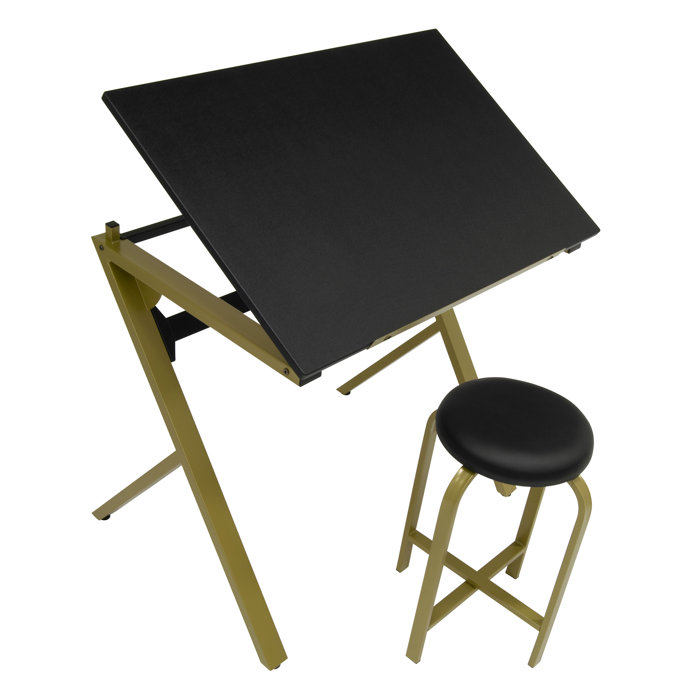 The Twillery Co.® Rigby 36" Drafting and Drawing Desk with Stool